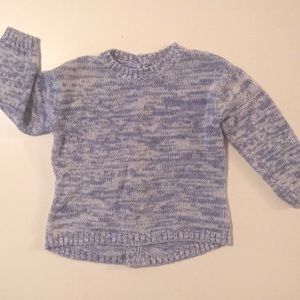 2/$12 12-18 months white&blue hi-low sweater